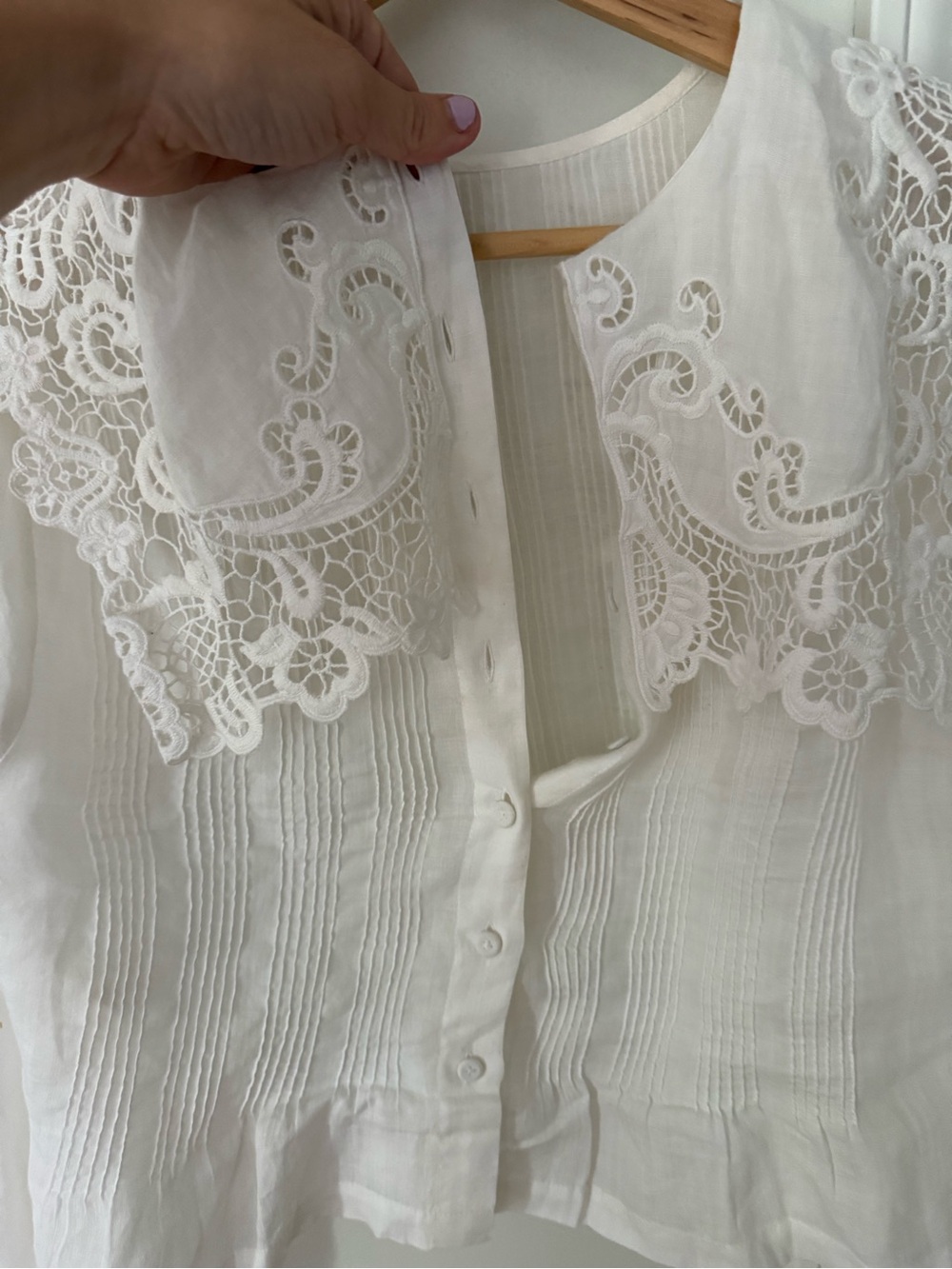 Doen heirloom etienne top in salt size xs - Picture 4 of 6